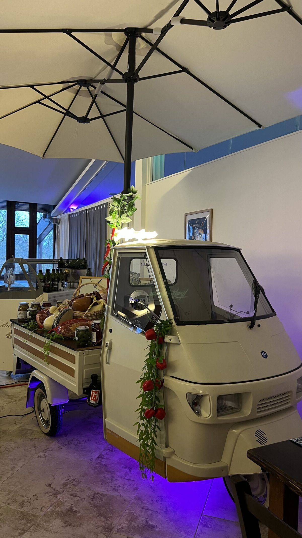 Event-Catering mit dem La-Molisana-Ape