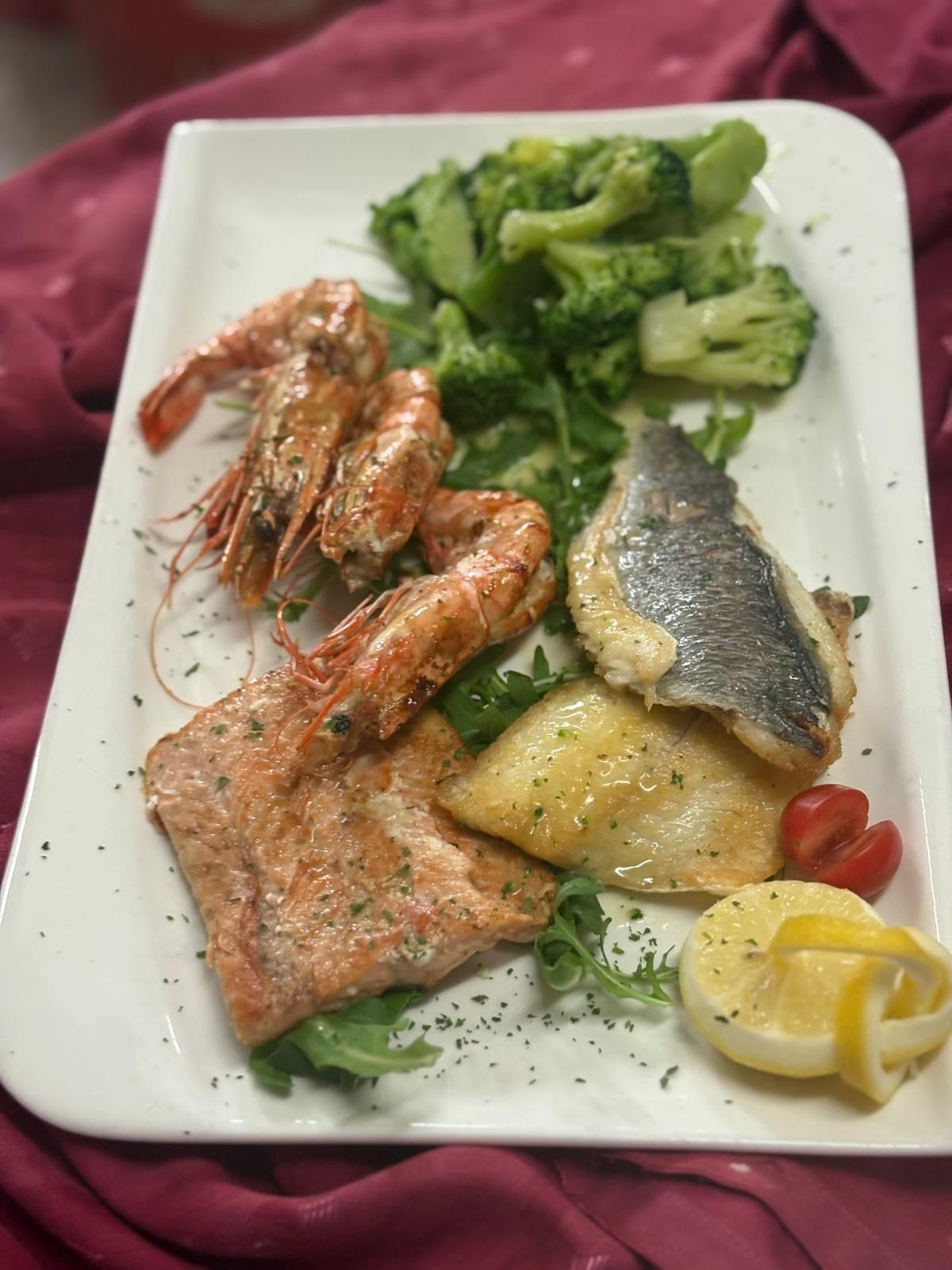 Fischgericht bei La Molisana
